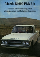 Mazda B 1600 Pick-Up Prospekt ca. 1975 nl