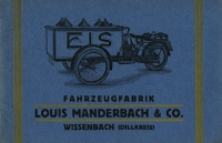 Manderbach Kleinkraft-Lieferwagen Katalog 1928