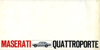 Maserati Quattroporte Prospekt ca. 1970