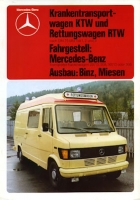 Mercedes-Benz KTW + RTW Prospekt 1978