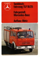 Mercedes-Benz Tanklöschfahrzeug TLF 16/25 Prospekt 1980