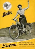 Meister Saxoni Moped Prospekt ca. 1953