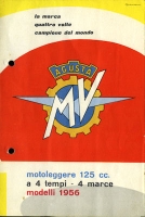 MV Agusta 125 ccm Prospekt 1956