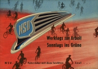 NSU Fahrrad Prospekt 1950