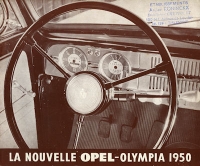 Opel Olympia Prospekt 1950 f
