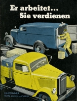 Opel Blitz 1 to Prospekt 1930er Jahre