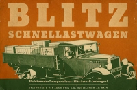 Opel Blitz 2-2,5 to Prospekt 1930er Jahre