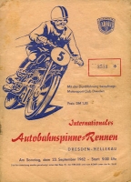 Programm Autobahnspinne Dresden 23.9.1962