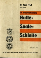 Programm Halle-Saale-Schleife 21.4.1963