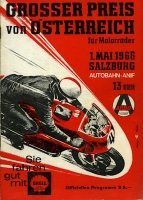 Programm Großer Preis von Östereich für Motorräder 1.5.1966