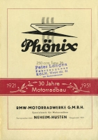 Phönix 250 ccm Type 26 Prospekt 1951