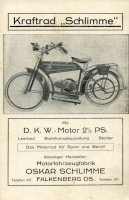 Schlimme 2,5 PS Prospekt ca.1924