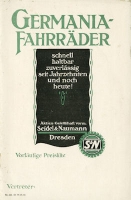 Seidel & Naumann Fahrrad Prospekt 1919