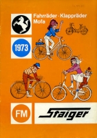 Staiger Programm Fahrräder und Mopeds 1973