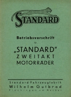 Standard Betriebsvorschrift für Zweitakt-Motorräder 1930er Jahre