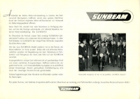 Sunbeam S 7 + S 8 Schweizer-Prospekt 1950er Jahre