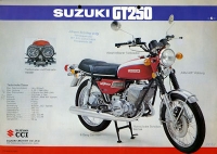 Suzuki GT 250 380 K Prospekt 1973
