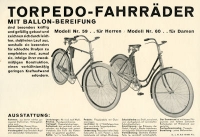 Torpedo Fahrrad Prospekt 1930