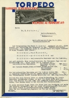 Torpedo Firmenschreiben / Angebot 11.1930
