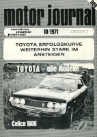 Toyota Motor Jornal 10. 1971