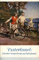 Vaterland Fahrrad und Moped Prospekt 1953