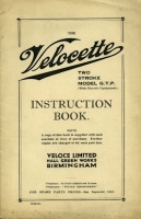 Velocette G.T.P. 2-Stroke Bedienungsanleitung ca. 1932