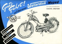 Wellerdiek Moped Prospekt 1950er Jahre