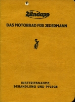 Zündapp K 249 Bedienungsanleitung ca. 1924