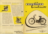 Zündapp Combinette Prospekt ca. 1950