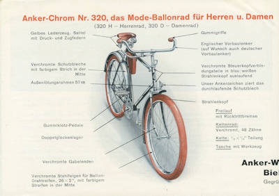 Anker Chrom Fahrrad Prospekt 4.1933