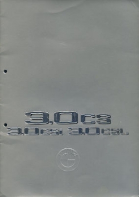 BMW 3.0 CS CSI CSL Prospekt 2.1974