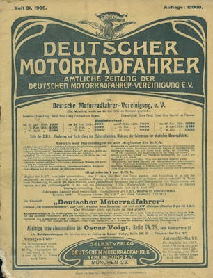 Deutscher Motorradfahrer 1906
