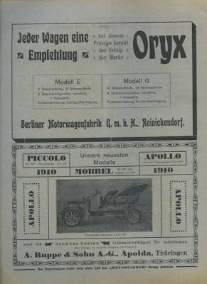 Der Motorfahrer 1910
