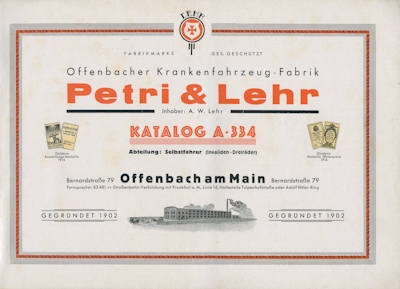 Petri & Lehr Katalog Nr. 334 ca. 1934