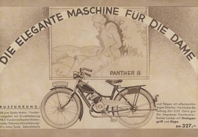 Panther Motor-Fahrräder 1936