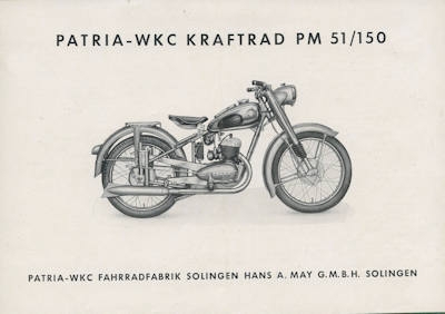 Patria WKC 51/150 Prospekt 1950er Jahre