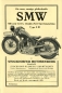 Preview: SMW 500 ccm Sport Prospekt ca. 1929