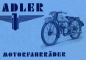 Preview: Adler Motorfahrräder Prospekt 2.1938