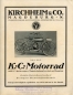 Preview: KC Motorrad Prospekt ca. 1922