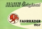 Preview: Hahn Fahrrad Prospekt 1957