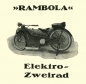 Preview: Rambola Elektro-Zweirad Prospekt 1920er Jahre