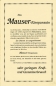 Preview: Mauser Einspurauto brochure ca. 1925