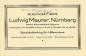 Preview: Maurer Fahrradmotor 1 PS Prospekt 1920er Jahre