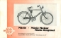 Preview: Miele bicycle and motorcycle brochure 1936