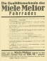 Preview: Miele Melior bicycle brochure 2.1932