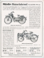 Preview: Miele motorcycle brochure model 1936