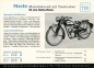 Preview: Miele Motorrad mit Kickstarter Prospekt 1952