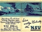 Preview: NSU 200 ccm Einzylinder Prospekt 1928