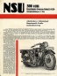 Preview: NSU 300 ccm Einzylinder Touren Modell Prospekt 1929