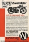 Preview: NSU 2-stroke 201 Z brochure 1932